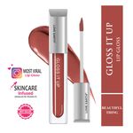 Buy Love Earth Liquid Lip Gloss -Beautiful Thing For Soft & Dewy Lips Enriched with Vitamin E & Almond Oil |Lip Color For Glossy Look |Lightweight Non Sticky Lip shiner For Moisturizing (Barbie Pink) 3 ml - Purplle