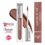 Buy Love Earth Liquid Lip Gloss -Honey Dip For Soft & Dewy Lips Enriched with Vitamin E & Almond Oil |Lip Color For Glossy Look |Lightweight Non Sticky Lip shiner For Moisturizing Lips (Brown Glitter) 3 ml - Purplle