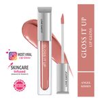 Buy Love Earth Liquid Lip Gloss -Angel Kisses For Soft & Dewy Lips Enriched with Vitamin E & Almond Oil | Lip Color For Glossy Look |Lightweight Non Sticky Lip shiner For Moisturizing Lips (Peach) 3 ml - Purplle