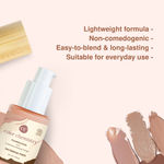 Buy Juicy Chemistry Liquid Foundation, Luminous Natural Finish, Buildable Coverage, Enriched with Rosehip & Green Tea - Certified Organic (30 ml) Daybreak FW01 - Purplle