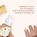 Buy Juicy Chemistry Liquid Foundation, Luminous Natural Finish, Buildable Coverage, Enriched with Rosehip & Green Tea - Certified Organic (30 ml) Timber MO01 - Purplle