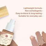 Buy Juicy Chemistry Liquid Foundation, Luminous Natural Finish, Buildable Coverage, Enriched with Rosehip & Green Tea - Certified Organic (30 ml) Cocoa TW05 - Purplle