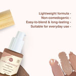 Buy Juicy Chemistry Liquid Foundation, Luminous Natural Finish, Buildable Coverage, Enriched with Rosehip & Green Tea - Certified Organic (30 ml) Peanut TW07 - Purplle