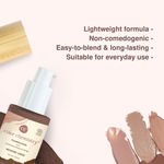 Buy Juicy Chemistry Liquid Foundation, Luminous Natural Finish, Buildable Coverage, Enriched with Rosehip & Green Tea - Certified Organic (30 ml) Hickory DW10 - Purplle
