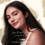 Buy Juicy Chemistry Baked Compact, Satin Matte Finish, Enriched with Rosehip & Green Tea - Certified Organic (9 gm) Luna BC01 - Purplle