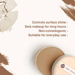 Buy Juicy Chemistry Baked Compact, Satin Matte Finish, Enriched with Rosehip & Green Tea - Certified Organic (9 gm) Wood BC06 - Purplle