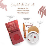 Buy Juicy Chemistry Baked Compact, Satin Matte Finish, Enriched with Rosehip & Green Tea - Certified Organic (9 gm) Wood BC06 - Purplle