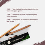 Buy Juicy Chemistry Organic Kajal, Intense Matte Finish, One-stroke application - Certified Organic (1.14 gm) Loam KJ02 - Purplle