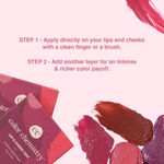Buy Juicy Chemistry Lip & Cheek Tint, Creamy Matte Finish, Natural Flush of Color, Enriched with Rosehip & Green Tea - 97% Natural (3.5 gm) Canyon LT01 - Purplle