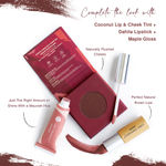 Buy Juicy Chemistry Lip & Cheek Tint, Creamy Matte Finish, Natural Flush of Color, Enriched with Rosehip & Green Tea - 97% Natural (3.5 gm) Coconut LT03 - Purplle
