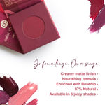 Buy Juicy Chemistry Lip & Cheek Tint, Creamy Matte Finish, Natural Flush of Color, Enriched with Rosehip & Green Tea - 97% Natural (3.5 gm) Grapefruit LT05 - Purplle