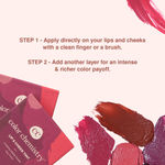 Buy Juicy Chemistry Lip & Cheek Tint, Creamy Matte Finish, Natural Flush of Color, Enriched with Rosehip & Green Tea - 97% Natural (3.5 gm) Alluvial LT06 - Purplle