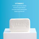 Buy DermDoc by Purplle 0.5% Vitamin E Cleansing Bar (75g) | Soap Free, Alkali Free | Mild, Gentle Cleansing Soap, Moisturising Soap, pH 5.5 Soap | vitamin e for dry skin | facial cleansing bar - Purplle
