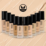 Buy FACES CANADA Flawless Matte Foundation - Rose Ivory 011, 30 ml | 3-in-1 Foundation + Moisturizer + Concealer | 12 HR Hydration + SPF 18 | Full HD Matte Coverage | Lightweight | Anti Ageing - Purplle