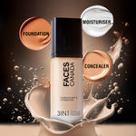 Buy FACES CANADA Flawless Matte Foundation - Absolute Ivory 012, 30 ml | 3-in-1 Foundation + Moisturizer + Concealer | 12 HR Hydration + SPF 18 | Full HD Matte Coverage | Lightweight | Anti Ageing - Purplle
