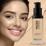 Buy FACES CANADA Flawless Matte Foundation - Absolute Ivory 012, 30 ml | 3-in-1 Foundation + Moisturizer + Concealer | 12 HR Hydration + SPF 18 | Full HD Matte Coverage | Lightweight | Anti Ageing - Purplle
