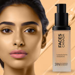 Buy FACES CANADA Flawless Matte Foundation - Honey Beige 031, 30 ml | 3-in-1 Foundation + Moisturizer + Concealer | 12 HR Hydration + SPF 18 | Full HD Matte Coverage | Lightweight | Anti Ageing - Purplle