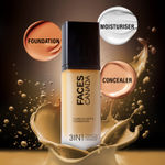 Buy FACES CANADA Flawless Matte Foundation - Warm Sand 042, 30 ml | 3-in-1 Foundation + Moisturizer + Concealer | 12 HR Hydration + SPF 18 | Full HD Matte Coverage | Lightweight | Anti Ageing - Purplle