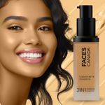 Buy FACES CANADA Flawless Matte Foundation - Warm Sand 042, 30 ml | 3-in-1 Foundation + Moisturizer + Concealer | 12 HR Hydration + SPF 18 | Full HD Matte Coverage | Lightweight | Anti Ageing - Purplle