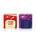 Buy Plum Candy Melts Lip Loves - Pack of 2 Lip Balms | Red Velvet Love + Berry Feas - Purplle