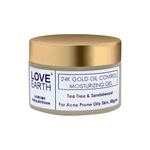 Buy Love Earth 24K Gold Oil Control Moisturizing Gel With Aloe Vera & Sandalwood Extract For Sensitive & Acne-Prone Skin Suitable For All Skin Types 50gm - Purplle