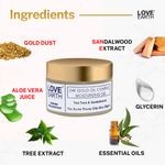 Buy Love Earth 24K Gold Oil Control Moisturizing Gel With Aloe Vera & Sandalwood Extract For Sensitive & Acne-Prone Skin Suitable For All Skin Types 50gm - Purplle