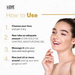 Buy Love Earth 24K Gold Oil Control Moisturizing Gel With Aloe Vera & Sandalwood Extract For Sensitive & Acne-Prone Skin Suitable For All Skin Types 50gm - Purplle