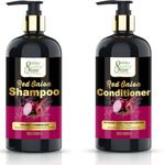 Buy Online Quality Store Combo Red Onion Shampoo 300ml + Red Onion Conditioner 300ml - Onion Shampoo & Conditioner Kit for Hair Smoothing and Hair Fall Control, 600ml Pack{combo_onionshampoo1_conditioner1} - Purplle