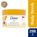 Buy Dove Exfoliating Body Polish Scrub Crushed Almond & Mango Butter for Dry Skin, 298 gms - Purplle