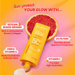 Buy Dot & Key Vitamin C + E Super Bright Sunscreen SPF 50+++ | for Even Toned & Glowing Skin | No White Cast, WaterLight I UVA/B & Blue Light Protection I Better Vitamin D absorption | 50 gm - Purplle