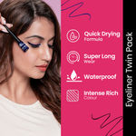 Buy NY Bae Truly Matte Liquid Eyeliner | Twin Pack | Brave Blue and Bold Black Eyeliners | Waterproof | Long Lasting | (4.5 ml each) - Purplle