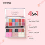 Buy MARS Poco Face Makeup and eyeshadow Palette with Slider Case | Free Applicator | Long Wearing | Highly Pigmented and Easy to Blend | 21 Shades (20 gm) (02-Multicolor) - Purplle