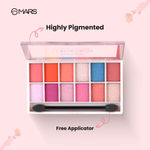 Buy MARS Poco Face Makeup and eyeshadow Palette with Slider Case | Free Applicator | Long Wearing | Highly Pigmented and Easy to Blend | 21 Shades (20 gm) (02-Multicolor) - Purplle