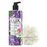 Buy Lux Botanicals Geranium Oil & Fig Extract Body Wash for Skin Renewal, 450ml(Free Loofah) - Purplle