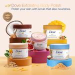 Buy Dove Exfoliating Body Polish Scrub Oatmeal & Calendula Oil for Sensitive Skin, 298 g - Purplle