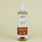 Buy Aravi Organic 100% Pure Cold Pressed Castor Oil | Promotes Healthy Hair Growth & Skin Hydration | Deep Nourishment for Hair & Skin – 200 ml - Purplle