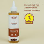 Buy Aravi Organic 100% Pure Cold Pressed Castor Oil | Promotes Healthy Hair Growth & Skin Hydration | Deep Nourishment for Hair & Skin – 200 ml - Purplle