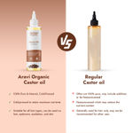 Buy Aravi Organic 100% Pure Cold Pressed Castor Oil - For Healthy Hair and Skin - 200 ml - Purplle