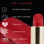 Buy Charmacy Milano Luxe Creme Lipstick (Flamenco Red) - 3.8 gm, Moisturised & Hydrating Lips, Highly Pigmented, Light Weight Lipstick, Single Stroke Coverage, Non-Toxic, Vegan, Cruelty Free - Purplle
