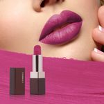 Buy Charmacy Milano Soft Satin Matte Lipstick (Winter Sky) - 3.8g, High Coverage, Single Stoke, Hydrating on Lips, Matte In Texture, Glides Smoothly, Vibrant Colors, Non Toxic, Vegan, 3.8 gm - Purplle
