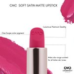 Buy Charmacy Milano Soft Satin Matte Lipstick (Smokey Topaz) - 3.8g, High Coverage, Single Stoke, Hydrating on Lips, Matte In Texture, Glides Smoothly, Vibrant Colors, Non Toxic, Vegan, 3.8 gm - Purplle