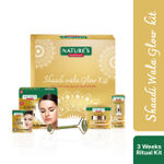 Buy Nature's Essence Shaadi Wala Glow Kit - 3 weeks ritual | Skincare combo for Women | For Radiant glowing Skin |Gold Facial kit, Bleach, Serum, cream & Jade Roller | Suitable for all skin types | Pack of 5, 126g+30ml - Purplle