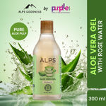 Buy Alps Goodness Aloe Vera Gel infused with Rose Water 300 ml I Natural Moisturizer I For Soft Skin I Soothing & Refreshing I For All Skin & Hair Types I Leave-In Conditioner - Purplle