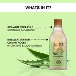 Buy Alps Goodness Aloe Vera Gel infused with Rose Water 300 ml I Natural Moisturizer I For Soft Skin I Soothing & Refreshing I For All Skin & Hair Types I Leave-In Conditioner - Purplle