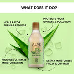 Buy Alps Goodness Aloe Vera Gel infused with Rose Water 300 ml I Natural Moisturizer I For Soft Skin I Soothing & Refreshing I For All Skin & Hair Types I Leave-In Conditioner - Purplle