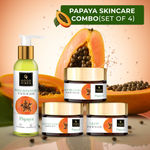 Buy Good Vibes Brightening Papaya Combo (Facewash, Face cream, Scrub, Mask) - Purplle