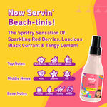 Buy Plum BodyLovin' Groovy Beach- Tini Body Mist | Long Lasting Floral-Fruity Fragrance For Women With Red Berries, Black Currant & Lemon | High On Fun | Travel-Friendly Perfume Body Spray 150 ml - Purplle