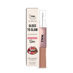 Buy TNW -The Natural Wash Gloss To Glam Nourishing Lip Gloss Duo- Raindrop- Truffle | Clear | Shiny |Brown| Pigmented | Daily skin care needs | 1.5ml*1.5ml - Purplle