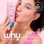 Buy Aqualogica Radiance+ Dewy Lightweight Sunscreen Gel SPF 50+ PA+++ for Oily & Acne-Prone Skin 80 gm - Purplle