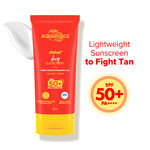 Buy Aqualogica Detan+ Dewy Lightweight Sunscreen Gel SPF 50+ PA++++ for Normal & Dry Skin 80 gm - Purplle